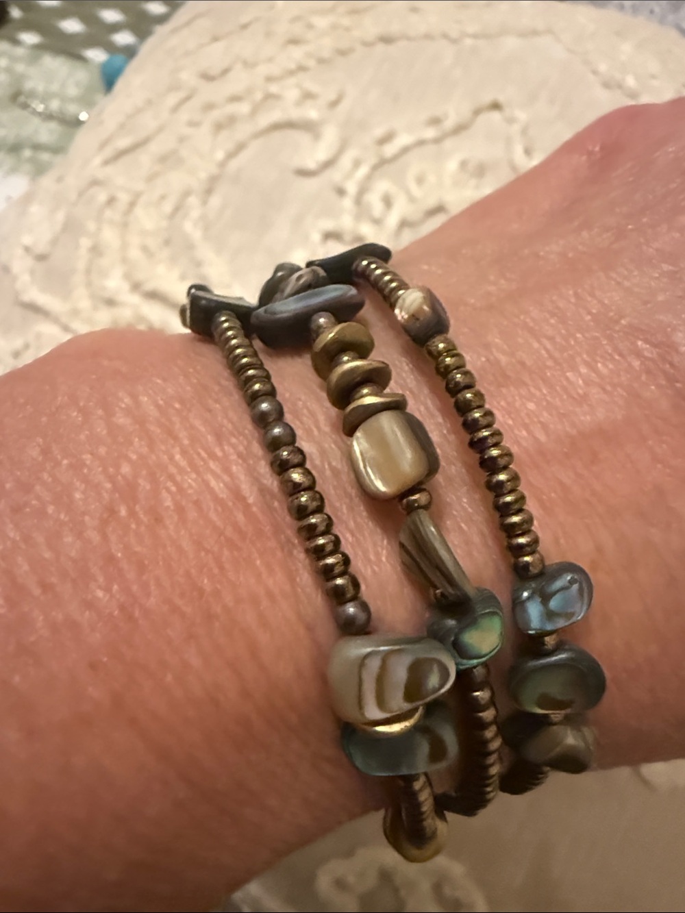 Silpada Iridescent Brown and Green Wrap Bracelet - Picture 5 of 5